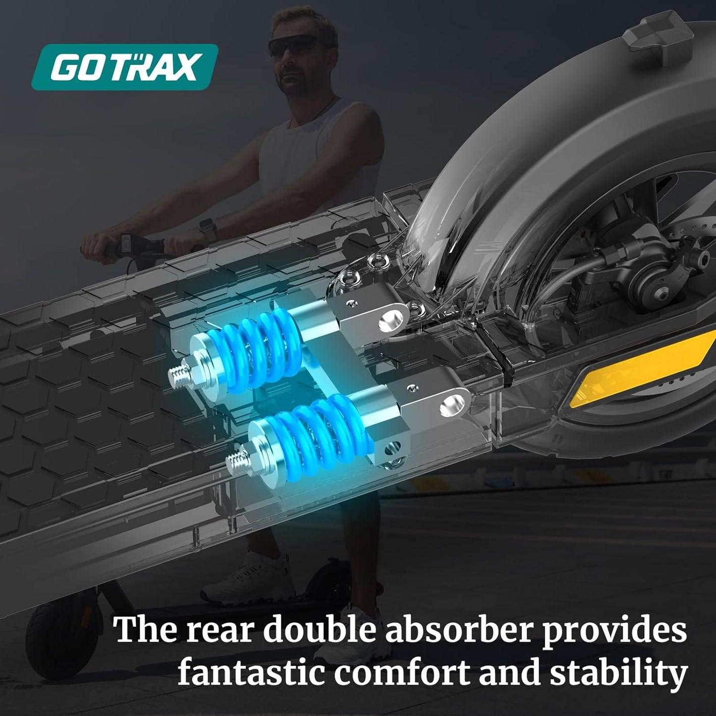 Adult Electric Scooter, 8.5 Inch Pneumatic Tires, Max Range 14/18 Miles, Max Speed 15.5/18 MPH, Powered by 300 Watt Motor, with Cruise Control Adult Folding Electric Scooter