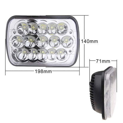 5x7 7x6 LED High/Low Seal Beam H4 9003 Plug 6054 H5054 for Jeep Wrangler YJ XJ GMC Ford Truck Cherokee Chevrolet Toyota Nissan Dodge (2 / set)
