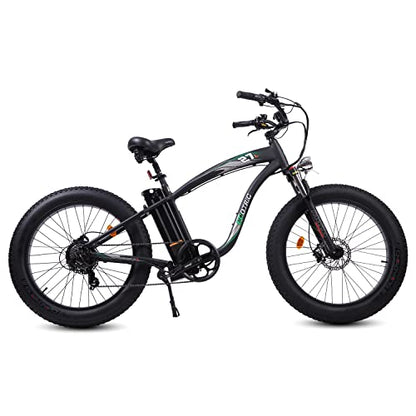 750W Electric Bike 26  Fat Tire Adult Electric Bicycles 48V 13AH Removable Lithium Battery Ebike with Suspension Fork Aluminium Frame Beach Snow Mountain E-Bike for Adults
