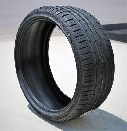 A pair of 2 (2) 245/35R20 ZR 95Y XL A/S high performance all-season tires are suitable for: 2017-19 Mercedes-Benz E300 4Matic, 2010-16 BMW 528i base