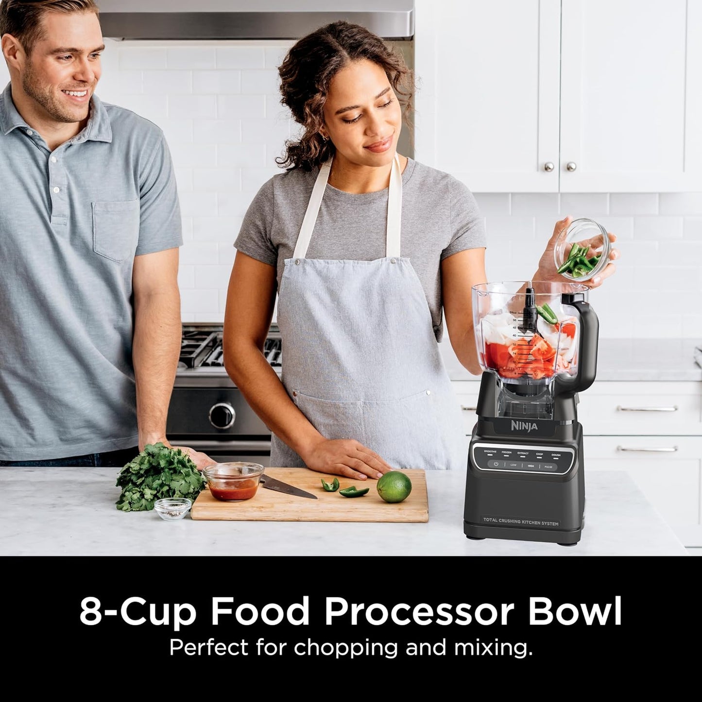 Mega Kitchen System, 1500W, 4 Functions for Smoothies, Processing, Dough, Drinks & More, with 72-oz.* Blender Pitcher, 64-oz. Processor Bowl, (2) 16-oz. To-Go Cups & (2) Lids, Black