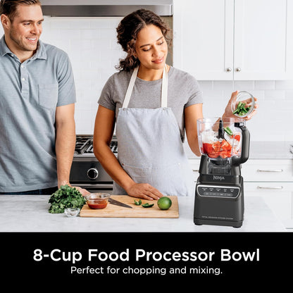 Mega Kitchen System, 1500W, 4 Functions for Smoothies, Processing, Dough, Drinks & More, with 72-oz.* Blender Pitcher, 64-oz. Processor Bowl, (2) 16-oz. To-Go Cups & (2) Lids, Black