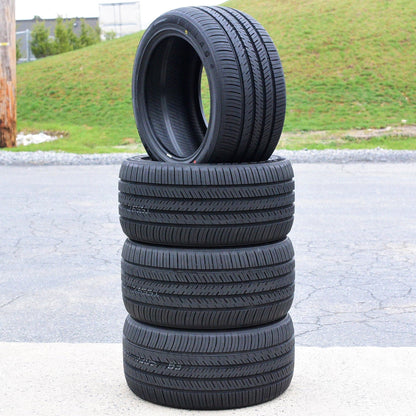 A pair of 2 (2)265/35R20 99Y XL high performance all-season tires fit: 2015-23 Ford Mustang EcoBoost Premium, 2012-13 Audi A7 Quattro Base