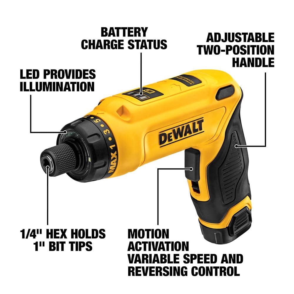 8V MAX Cordless Gyroscopic Screwdriver