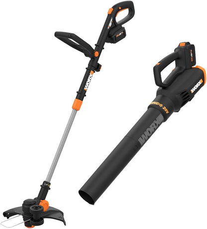 20V GT Revolution 12" 4.0Ah Cordless String Trimmer & Turbine Leaf Blower Power Share Combo Kit - WG930.3 (Batteries & Charger Included)