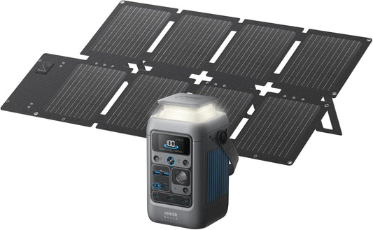 Anker Power Bank Station SOLIX C300 DC (90,000mAh), 288Wh, Portable Power Station, 300W Solar Generator, LiFePO4 Battery, Generators for Home Use, for Outdoor Camping(No Wall Charger Included)
